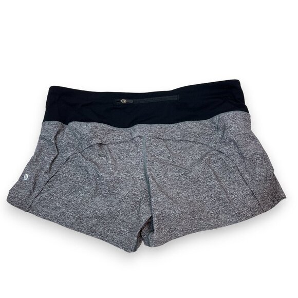lululemon athletica Pants - Lululemon Running Shorts Run Times Gray Black 10